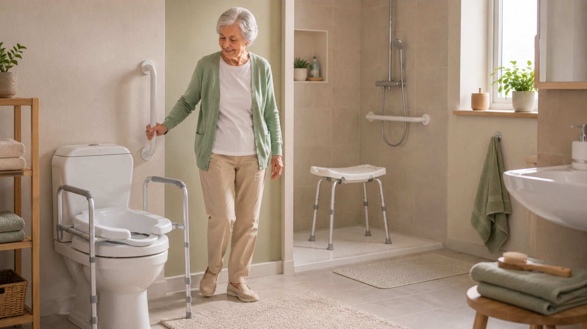 Veiligheid in de badkamer en op het toilet: de beste hulpmiddelen