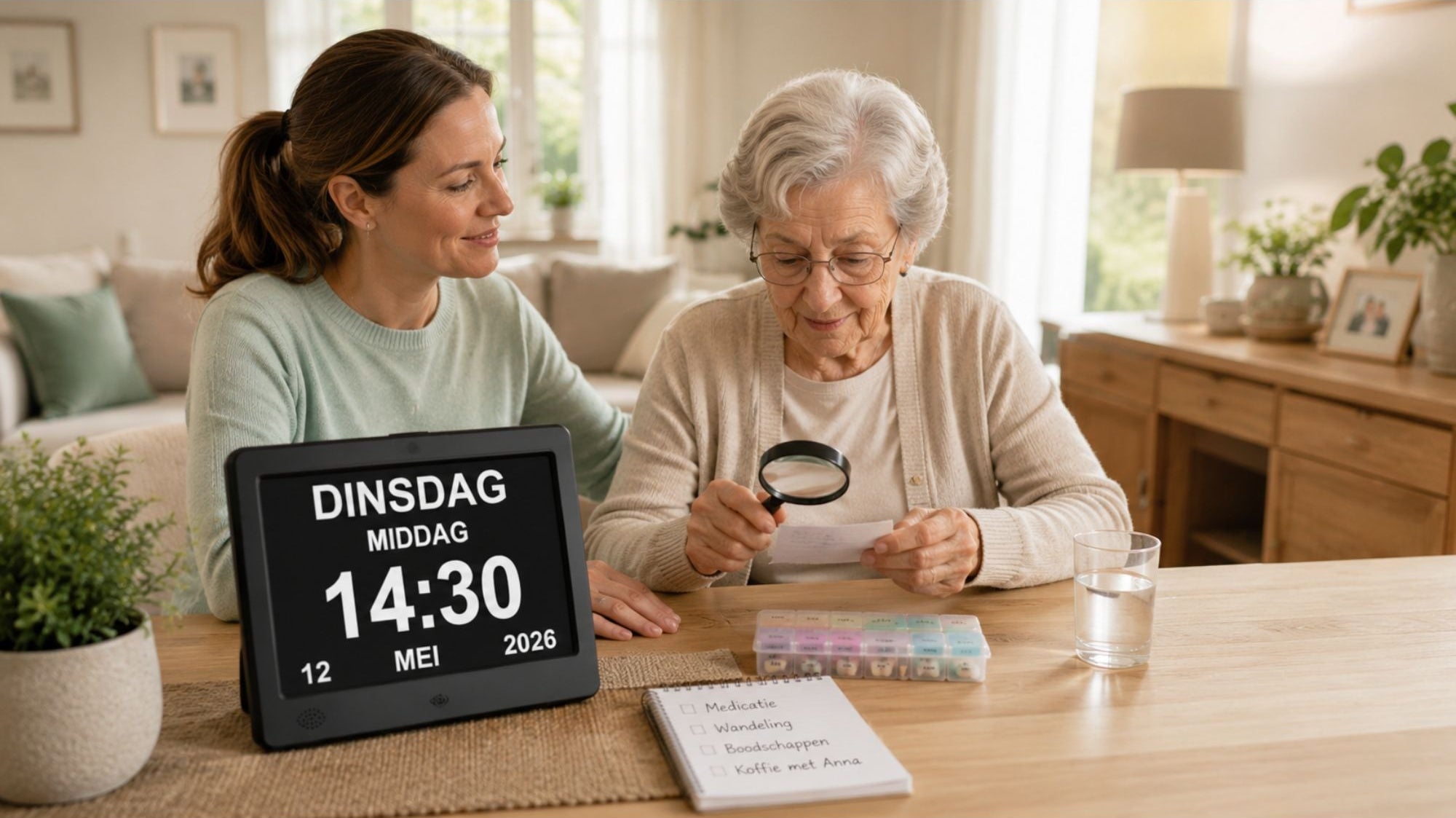 Hulpmiddelen bij slechtziendheid en dementie: grip op de dag