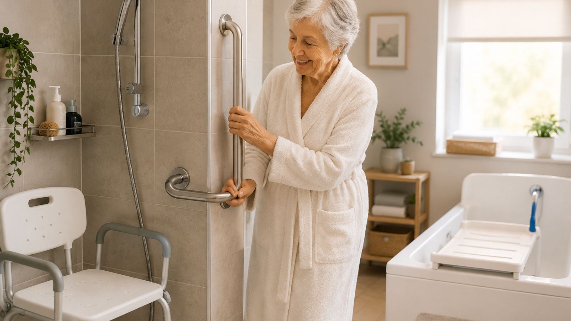 Badkamer hulpmiddelen voor ouderen: Veilig douchen en baden zonder zorgen