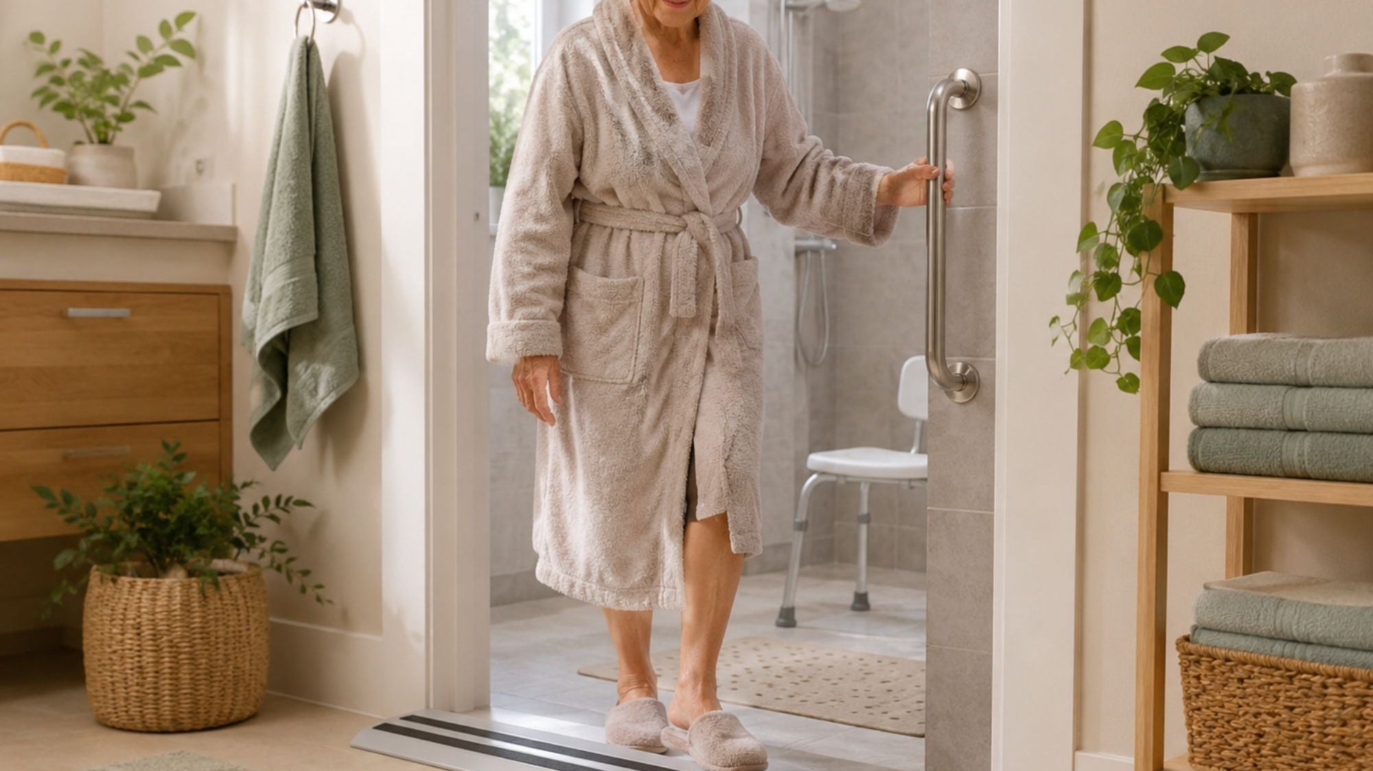Drempelhulp voor de douche en badkamer: voorkom vallen