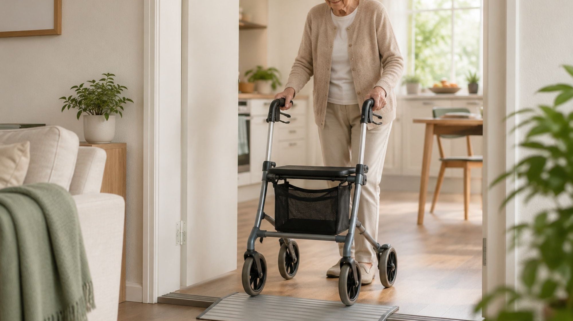 Waarom een drempelhulp essentieel is bij rollatorgebruik binnenshuis