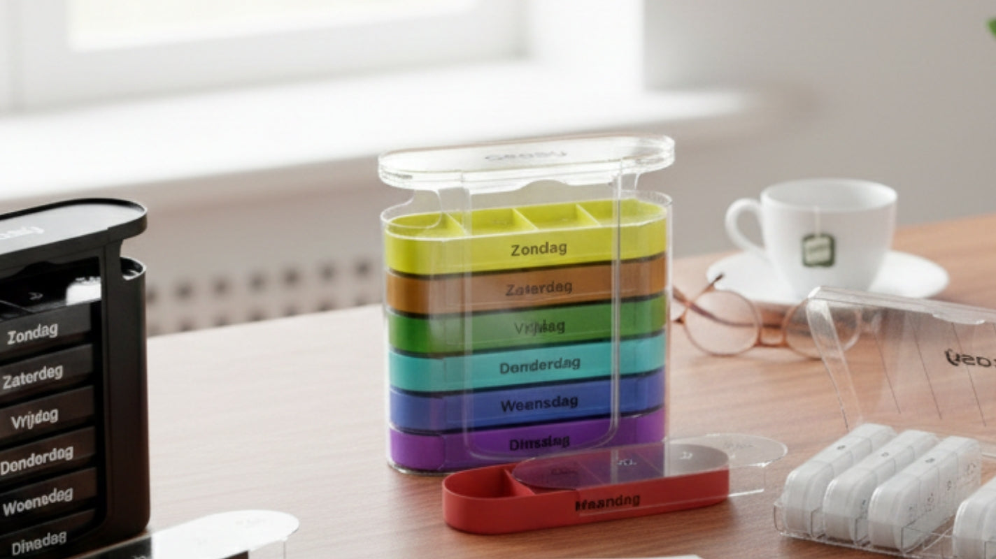 Medicijnen vergeten? Hoe een pillendoos met 4 vakken structuur biedt bij vergeetachtigheid en dementie