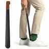 Schoenlepel Lang – 42 cm – Metaal – Zwart/Bruin