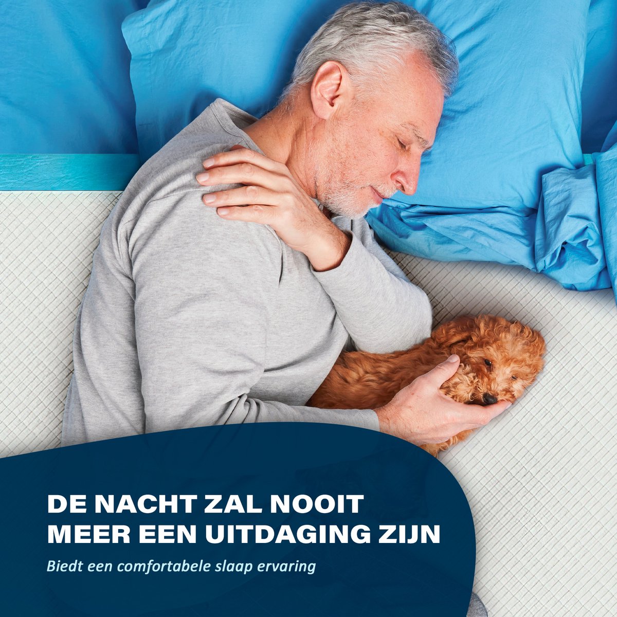 Wasbare incontinentie onderlegger 60x90 cm van Geasy – waterdicht, snel drogend en geschikt voor bed, stoel of bank. Met zachte bovenlaag, vijf lagen voor optimale opname en wasbaar op 90 graden. Geschikt voor ouderen, kinderen en huisdieren.