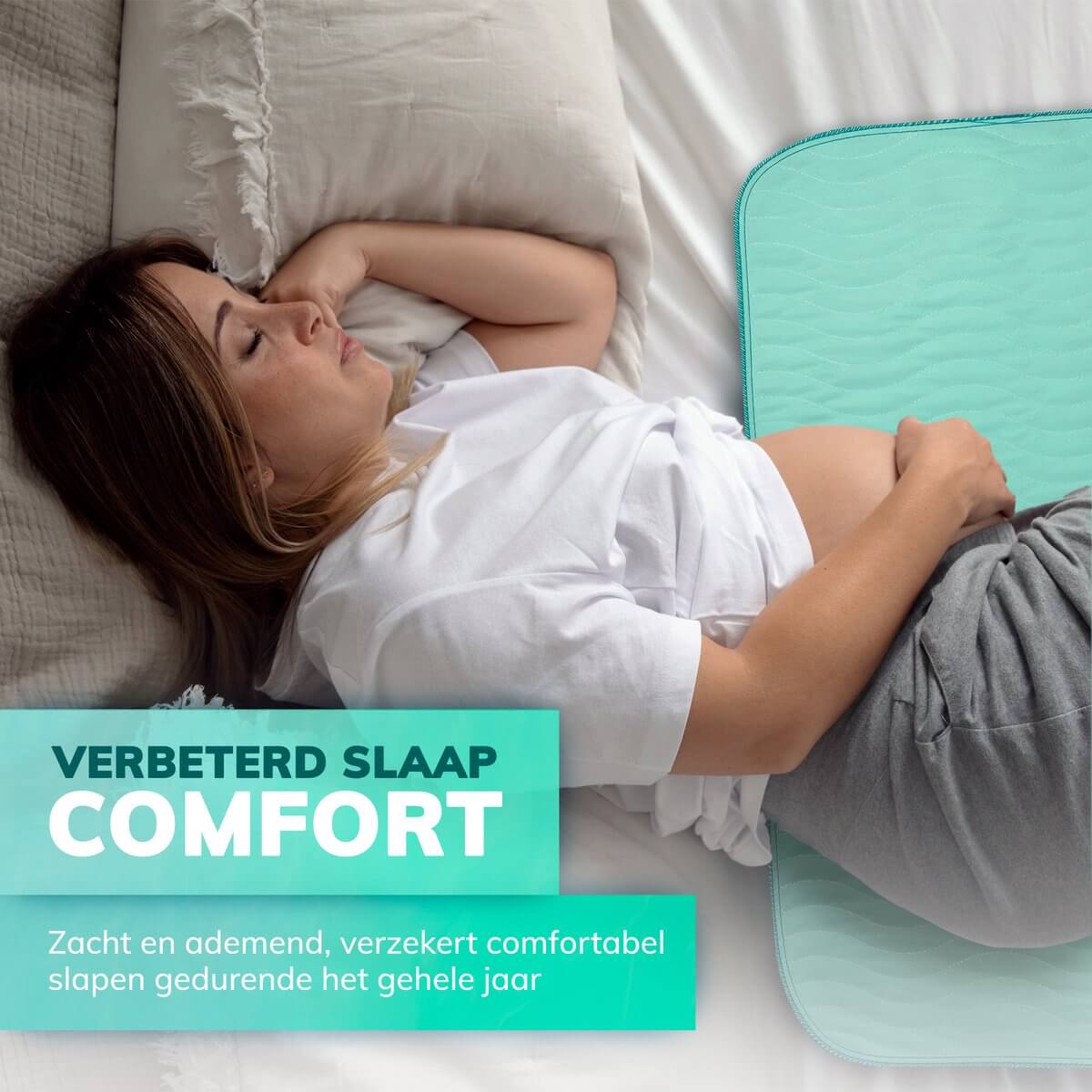 GEASY wasbare incontinentie onderlegger 60x90 cm met instopstroken – duurzame en waterdichte matrasbeschermer voor bed, stoel of bank. Wasbaar op 90 graden, snel drogend en geschikt voor ouderen, kinderen en huisdieren.