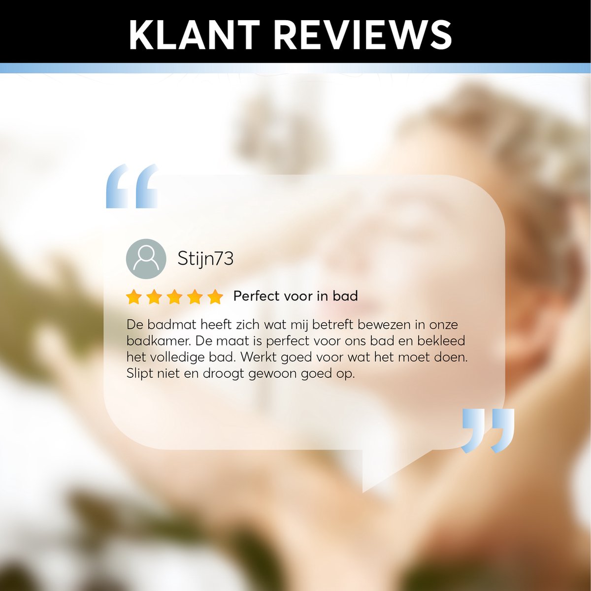 Klantbeoordeling van de GEASY antislip badmat