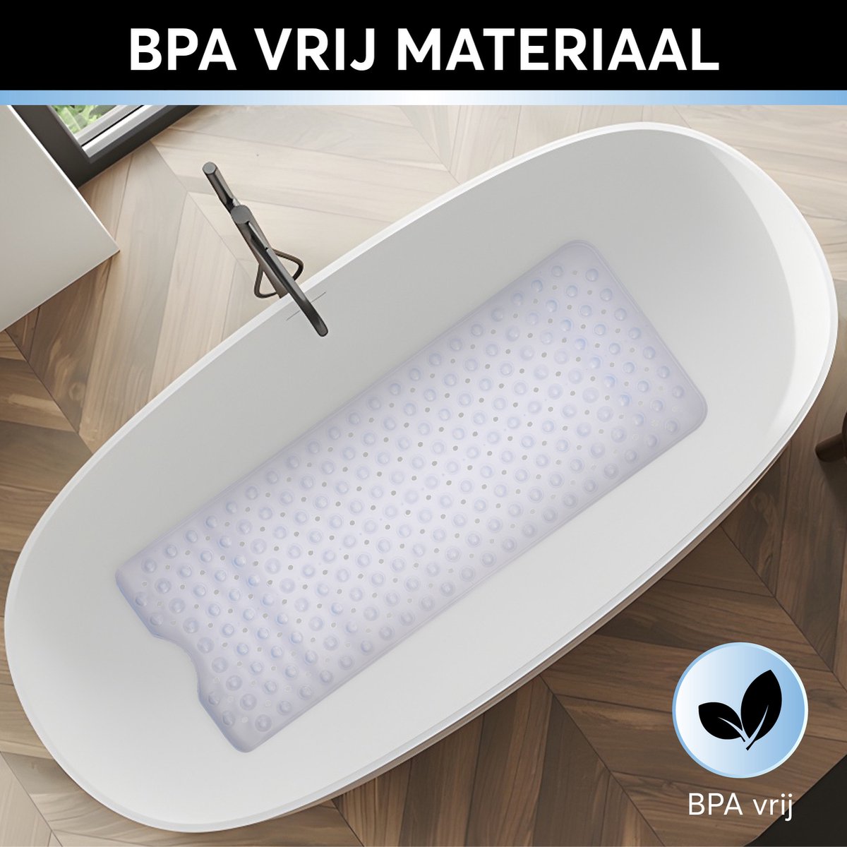 GEASY badmat antislip voor in bad van BPA vrij materiaal