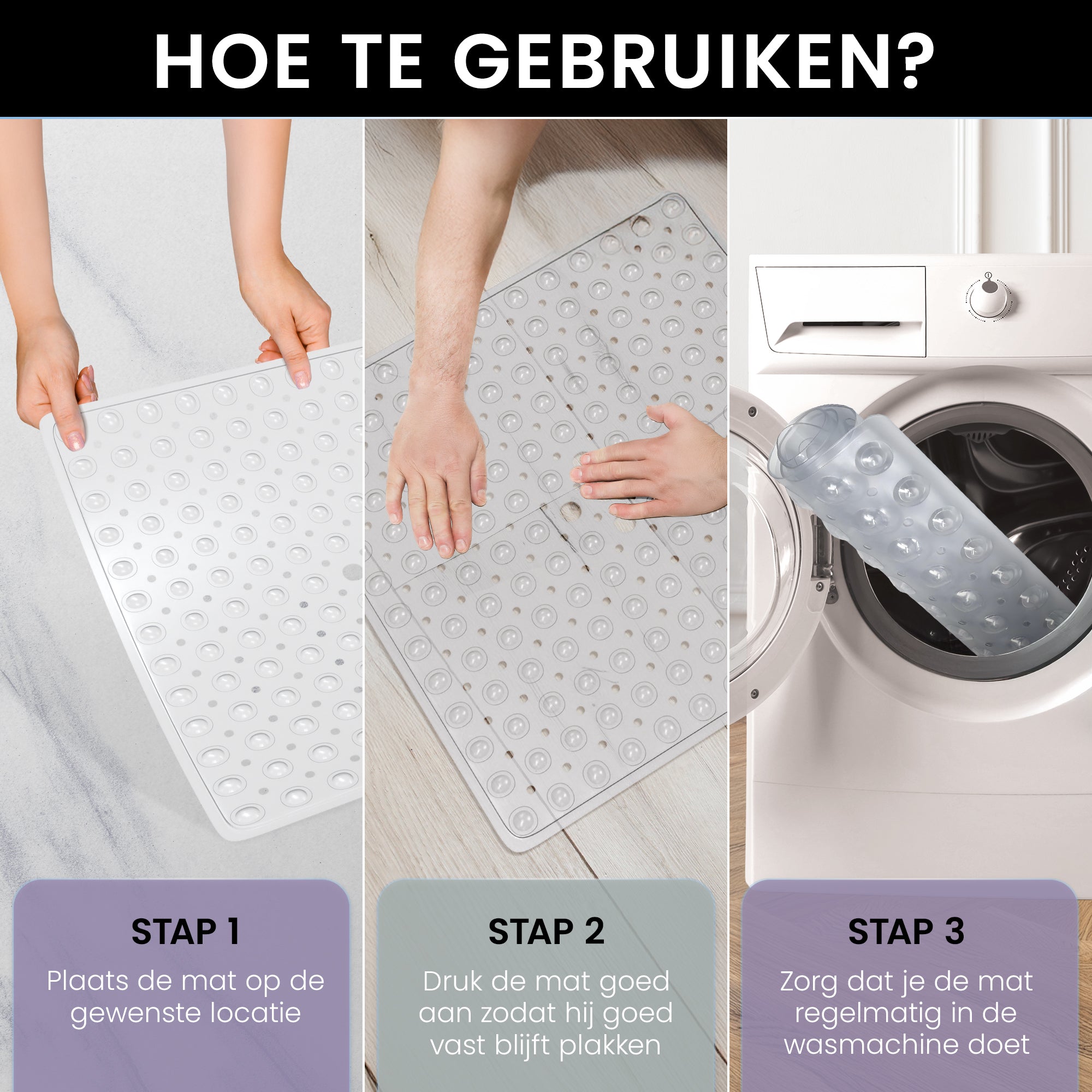 Hoe gebruik je de GEASY douchemat? Stap-voor-stap instructies voor veilige installatie