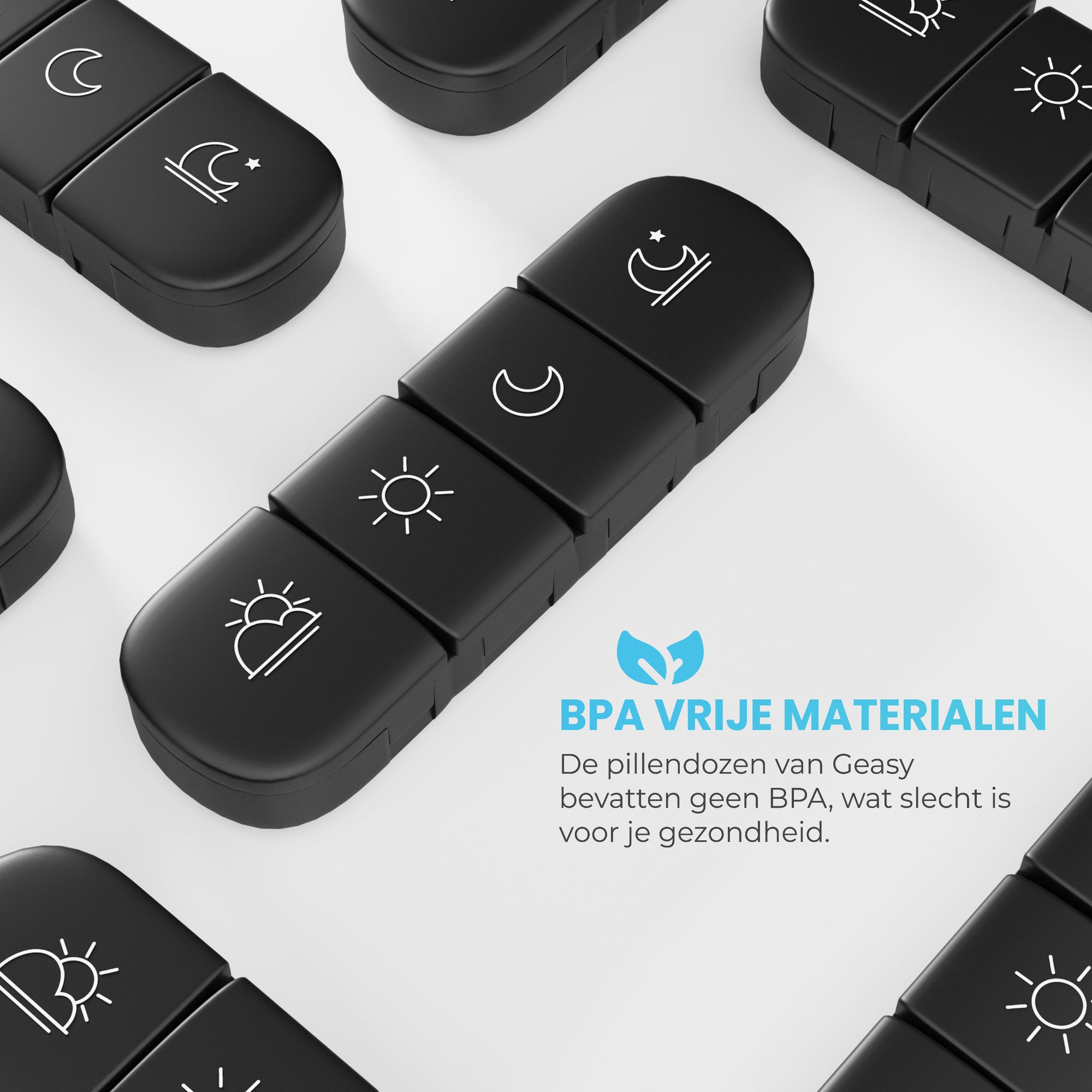 BPA-vrije pillendoos 7 dagen – veilig materiaal voor medicijnopslag