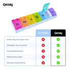 Vergelijking GEASY pillendoos 7 dagen kliksysteem gekleurd vs andere merken – stevig, duurzaam en veilig