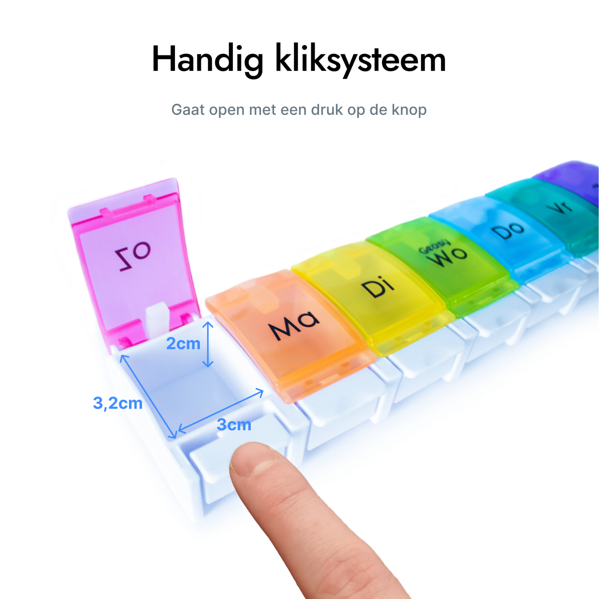 Handig kliksysteem – eenvoudig openen en veilig afsluiten