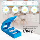 Pillen snijden in 1/2, 1/4 of 1/8 – nauwkeurige verdeling