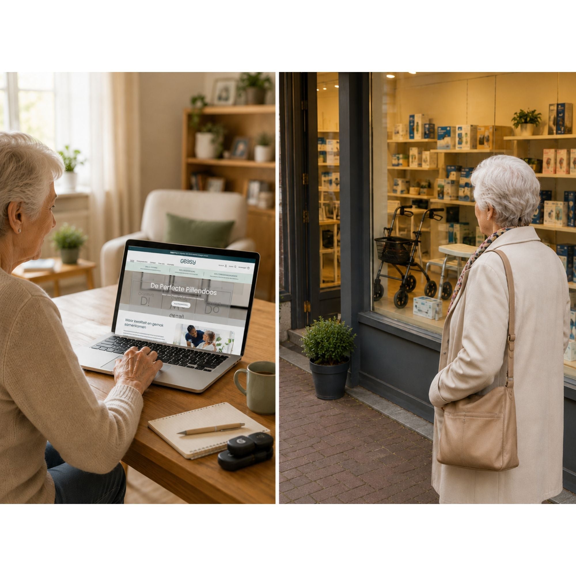 Waar koop je goede zorghulpmiddelen? Online vs. fysieke winkel