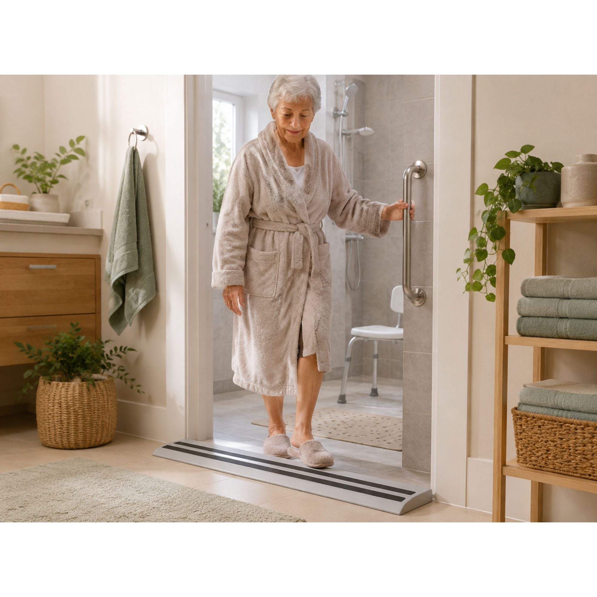 Drempelhulp voor de douche en badkamer: voorkom vallen