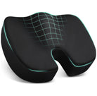 GEASY orthopedisch zitkussen van memory foam in zwart met ergonomisch U-vormig design