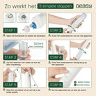 GEASY draagbare elektrische bidet met zes eenvoudige stappen, 140 ml reservoir en twee standen