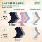 GEASY antislip sokken in verschillende kleuren en maten met 3-paar en 2-paar verpakkingen