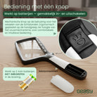 GEASY leesloep met batterijen en verlichting met aan-uitknop en batterijvak