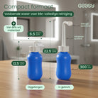 GEASY draagbare bidet 300 ml met inklapbare spuitdop en compact formaat

