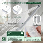 GEASY draagbare bidet met gerichte waterstraal, twee waterdrukstanden en 180 graden draaibare sproeikop
