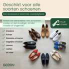 GEASY verstelbare schoenlepel geschikt voor sneakers, pumps, klassieke schoenen en laarzen