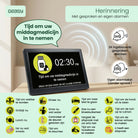 Geasy digitale kalenderklok met herinneringsfunctie en gesproken alarm voor medicatie, afspraken en dagelijkse taken