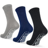 Antislip Sokken 3 paar – Zwart/Blauw/Grijs – 36-41 – Flex Grip