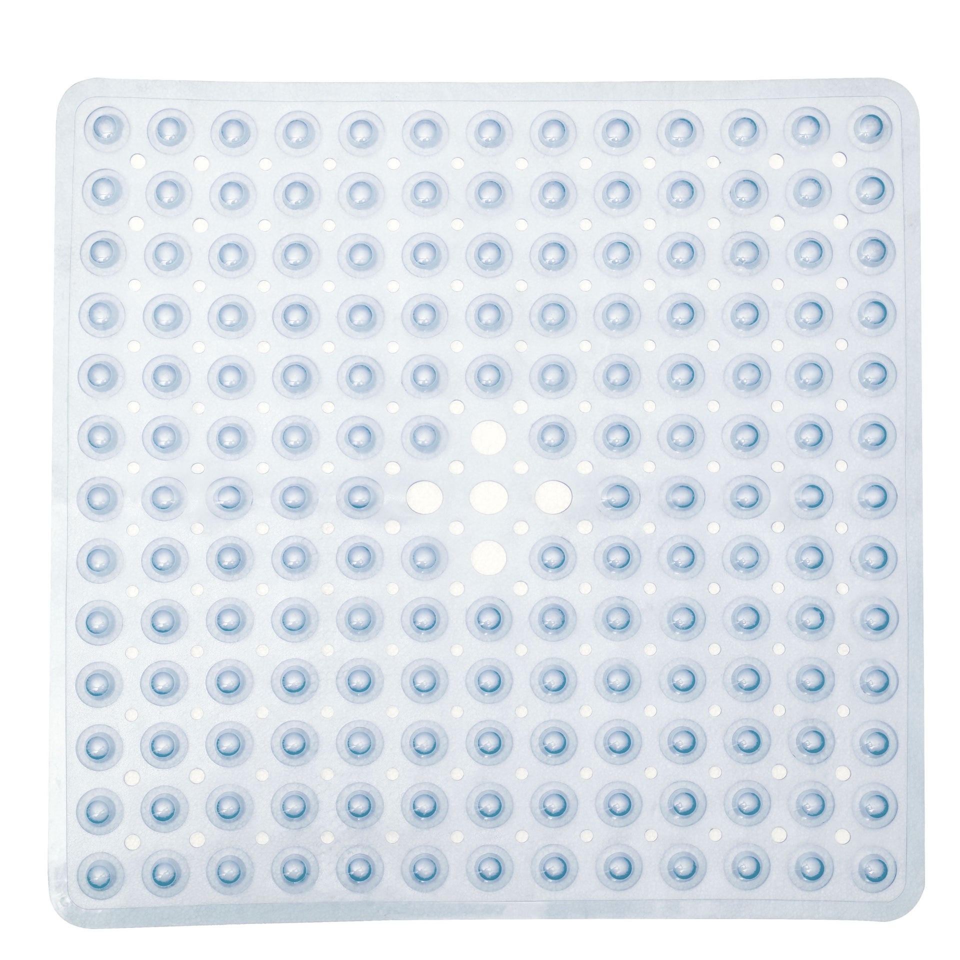 Gedy G-Maim Non-Slip Shower Mat with Suction Cups 50 x 50 cm, Resin Bath Mat, Transparent Surface, Design R & E, Made in Italy, Machine Washable, 2