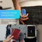 Pillendoos voor op reis 7 dagen 4 vakken zwart-gekleurd – compact formaat, perfect voor handbagage en dagelijks gebruik