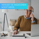 Sfeervolle afbeelding van de GEASY pillendoos 7 dagen kliksysteem zwart-wit 2 vakken