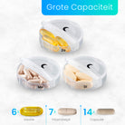Ruime pillendoos – past meerdere tabletten en capsules per vak